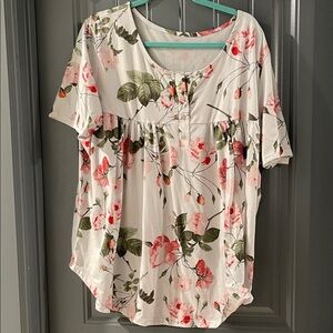 Floral Print Women's Top